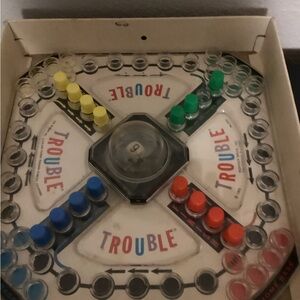 Trouble Board Game with Vibrant Pegs